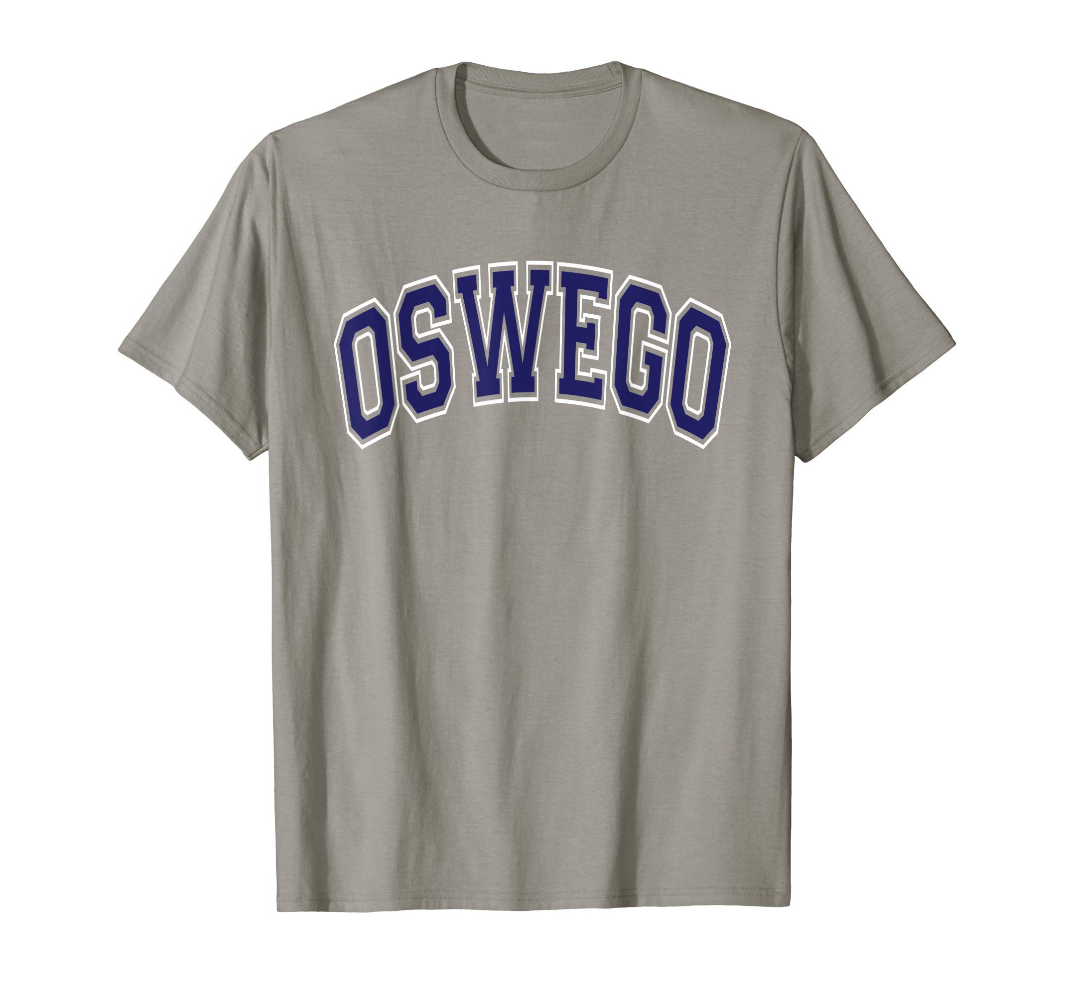 133 Apparel Oswego NYOswego Arched Dark Blue Text T-Shirt