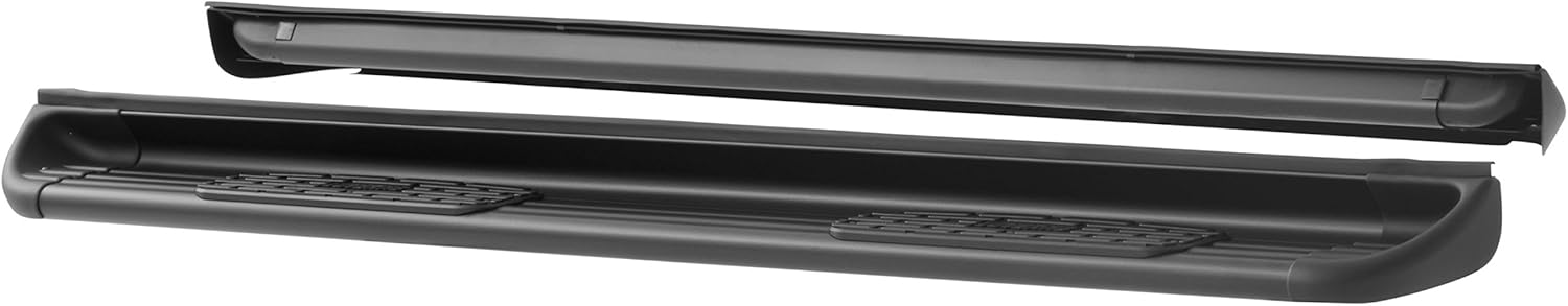 LUVERNE 281523-571523 Black Stainless Steel Side Entry Steps Truck Running Boards, Select Ford F-150, F-250, F-350, F-450, F-550 Super Duty Crew