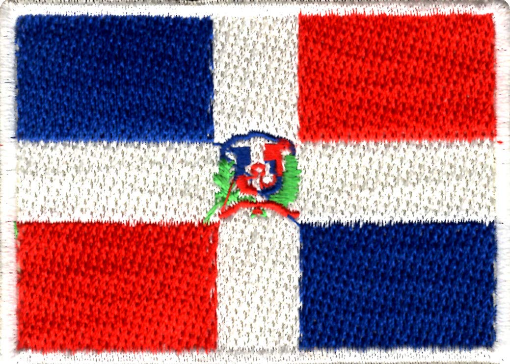 Artist UnknownDominican Republic Flag Applique Embroidered Sweing Patch Suitable for Jackets, Bags, T-Shirts, Jeans, Pants, Outdoor Clothing ; Size: 7cm x 5cm ; Imported from Malaysia (1 Piece).