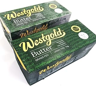 NZ産グラスフェッドバター ウエストゴールド 無塩 1kgｘ2個セット【冷凍】