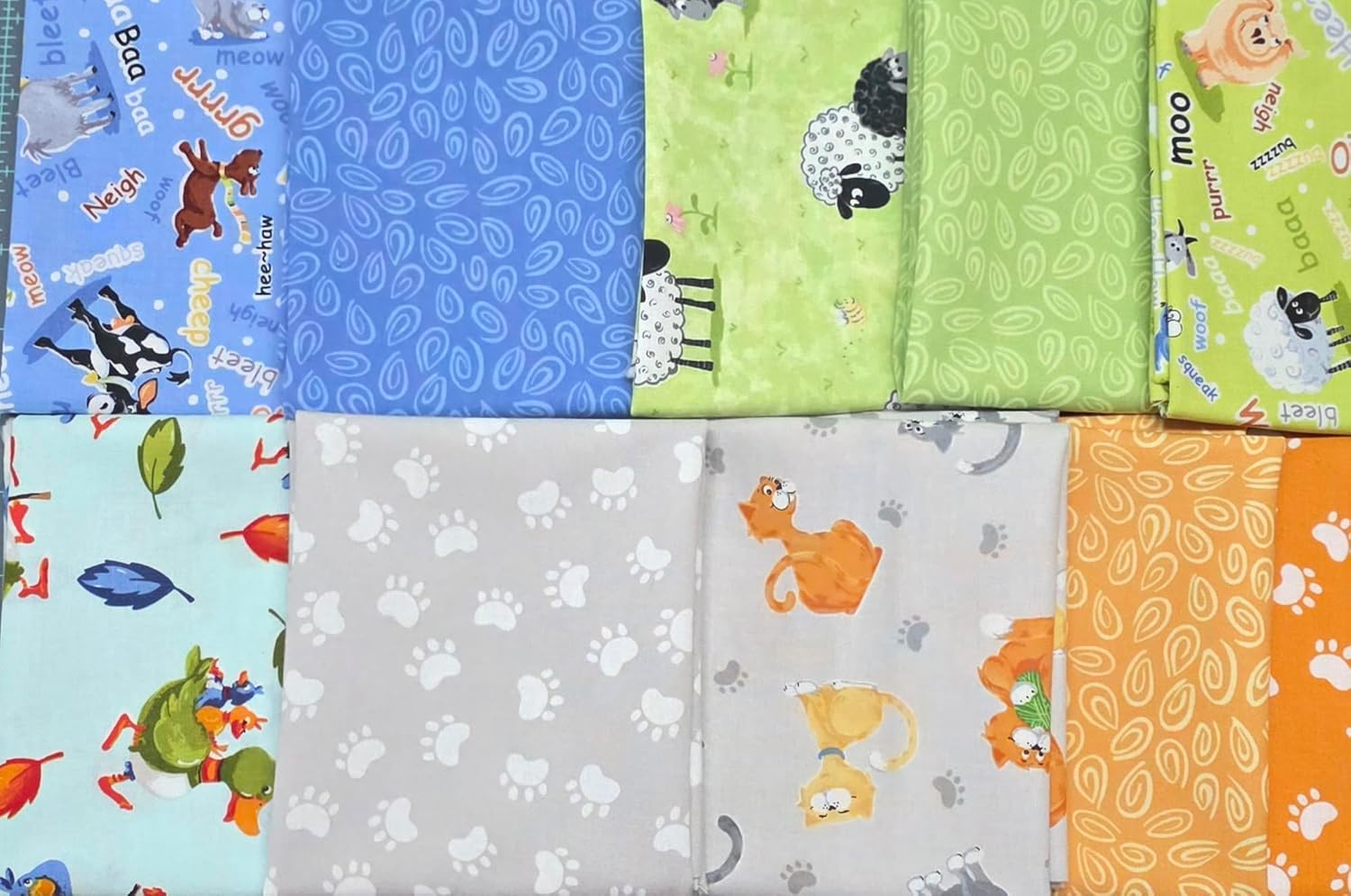 Susybee Fat Quarter Bundles - Handcut by Fuller Fabrics (Susybee Farm Friends Fat Quarter Bundle - 10pcs)