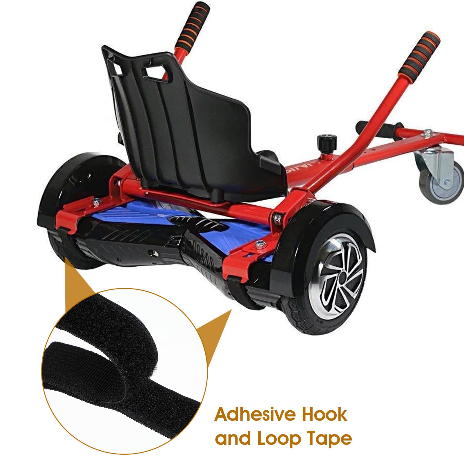 4 paski mocujące do deski hoverboard, regulowane paski zastępcze do hoverboard, akcesoria do gokartów, kompatybilne z elektrycznymi skuterami samobalansującymi 50 cm