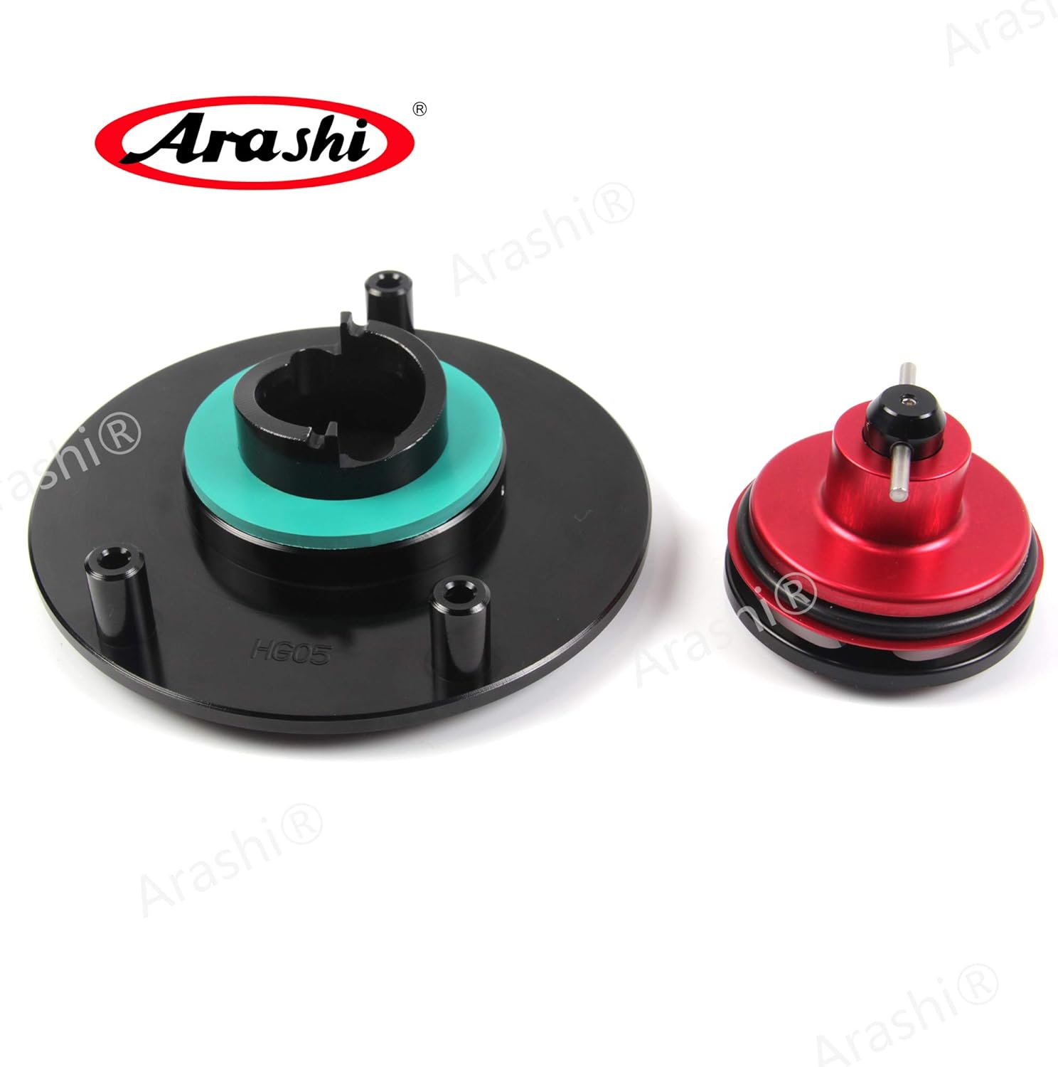 Arashi CNC Keyless Fuel Tank Gas Cap Cover for Honda VTR1000F, VTR1000 SP1 SP2, Hawk GT NT650, CBR600 F4 F3 F2, CBR600F4i, CB600F HORNET 600, CB900F Hornet 900, CB919, RC51, RVF400 Red