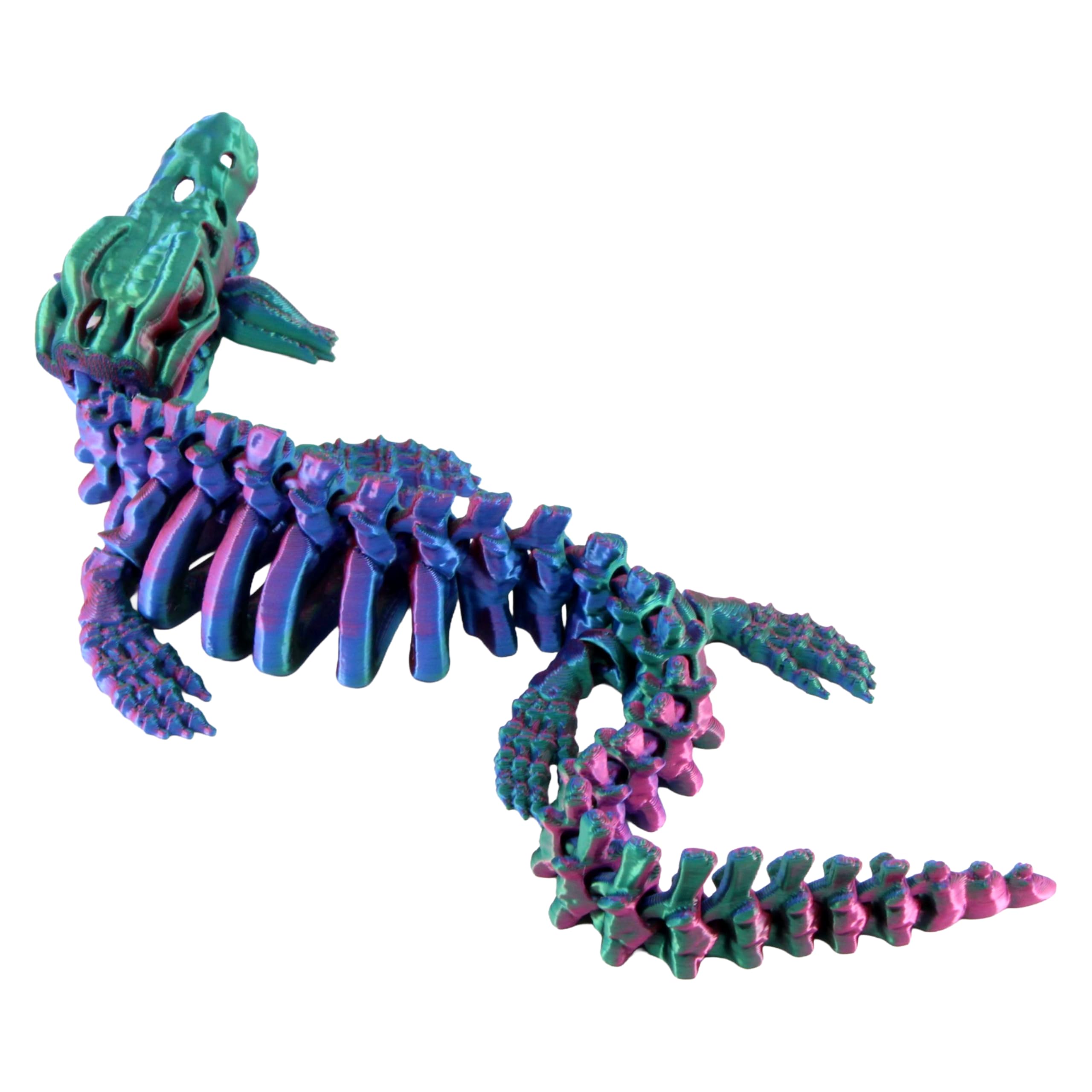 PowerTRC Squelette Mosasaurus imprimé en 3D - Figurine de dinosaure articulée préhistorique à collectionner