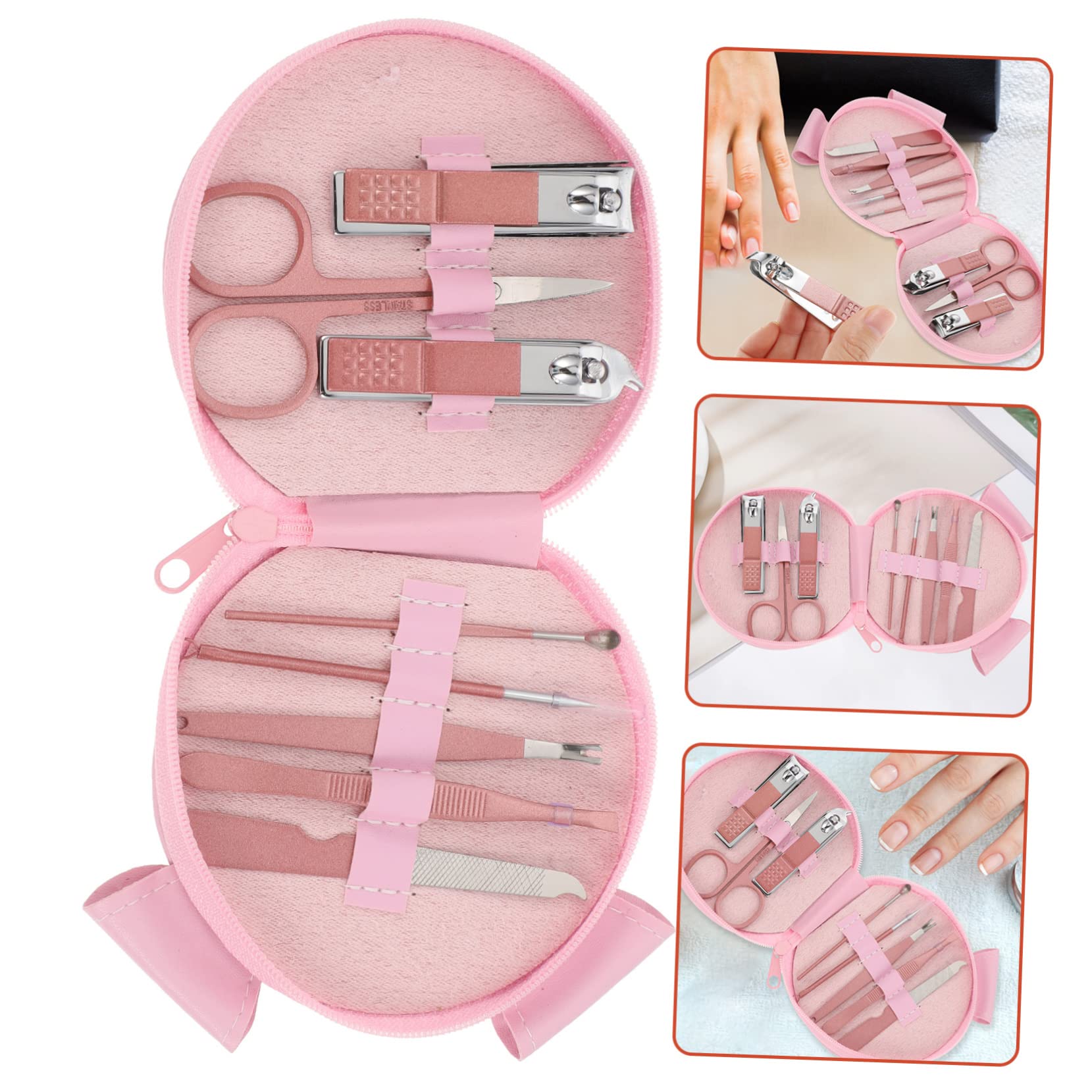 Healeved 3sets Per Manicure e Pedicure Inossidabile e Portatile Animati Utensili Per Unghie e Dei Per e