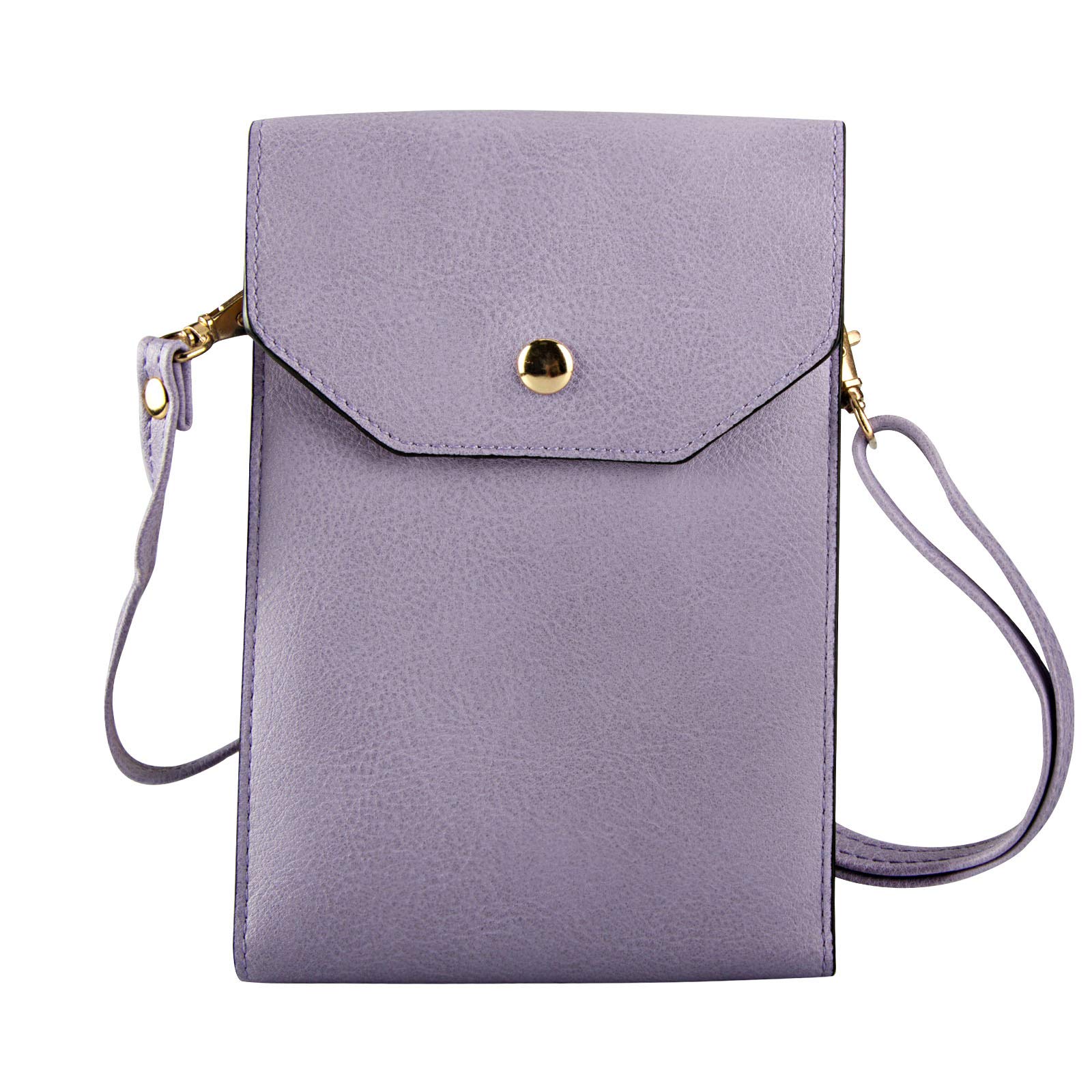 Cross Body Cell Phone Purse Wallet Smartphone Bags for Women Girls Dteck  Fashion PU Leather Small Bag, Magnetic Button Closure Wallet Case/Mini