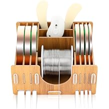 Copper Foil Tape Dispenser Stained Glass Foil Tool Stained Glass Supplies Foil Dispenser for Stained Glass Art Tools Storage 6.5X5.6X3 inch with Accessories