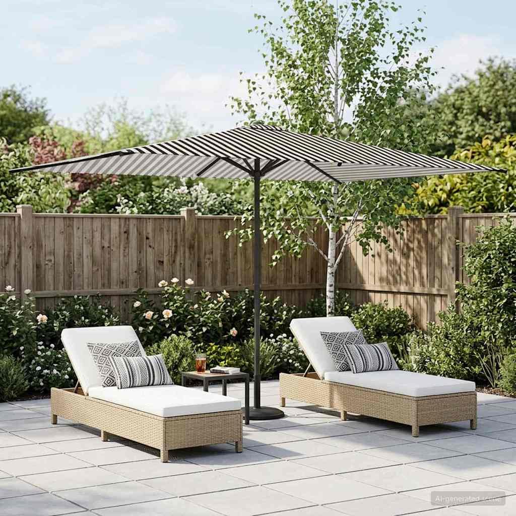 Parasol ogrodowy 200 x 300 cm poliester