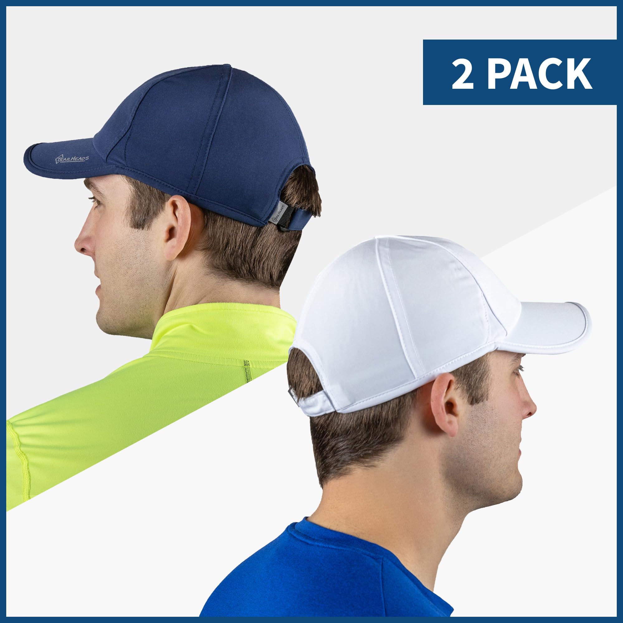 TrailHeads Cap Herren Sommer Mit UV-Schutz - Schnell Trocknende Sport Kappe - UPF 50 Laufkappe