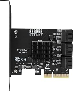 Pcie USB Expansion Card, with LED Indicator and Heat Sink, for 10 and NAS, Plug and Play, Support SSD and Optical Drive