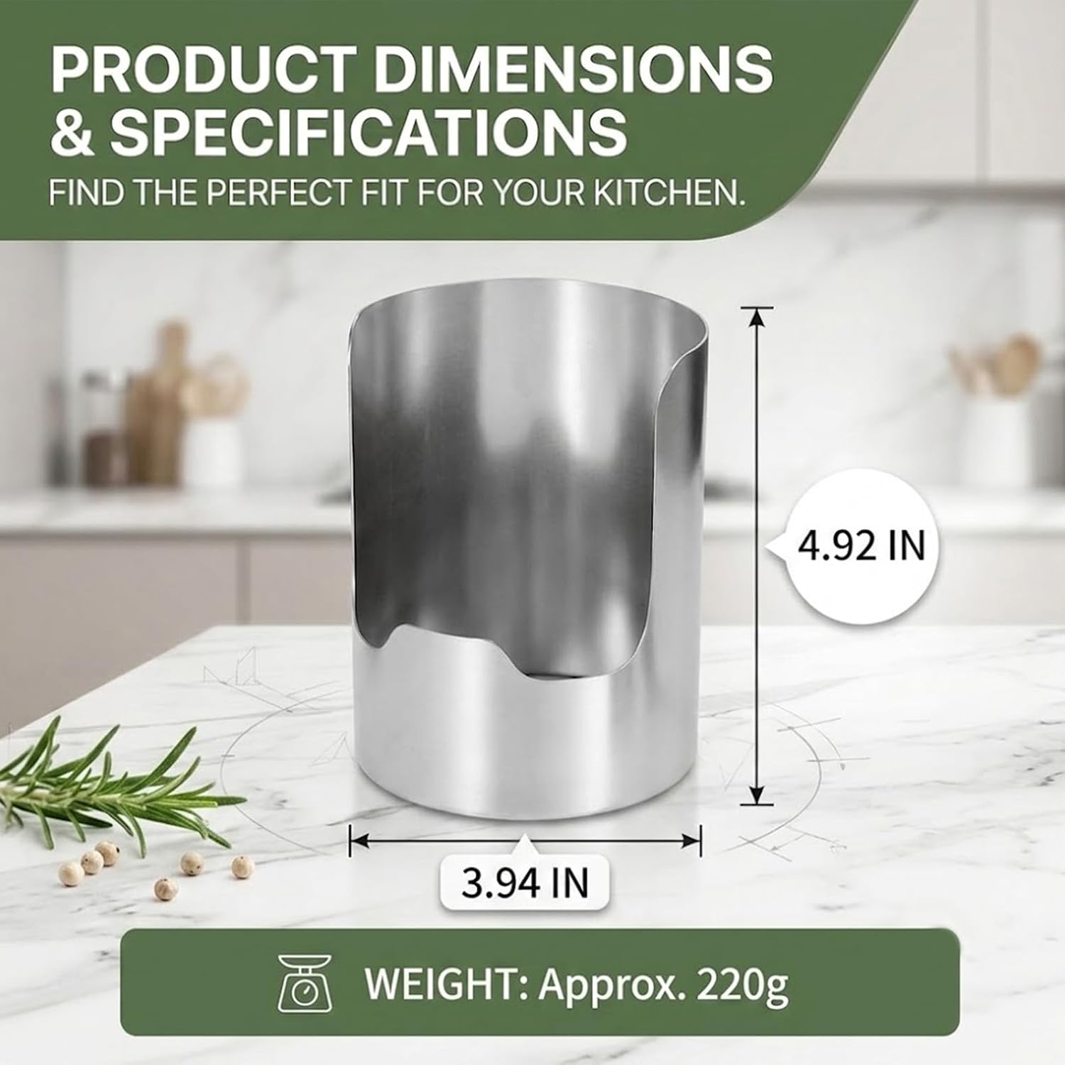 Thickened Stainless Steel Utensil Organizer – Pot Lid Holder Stand，1 PC