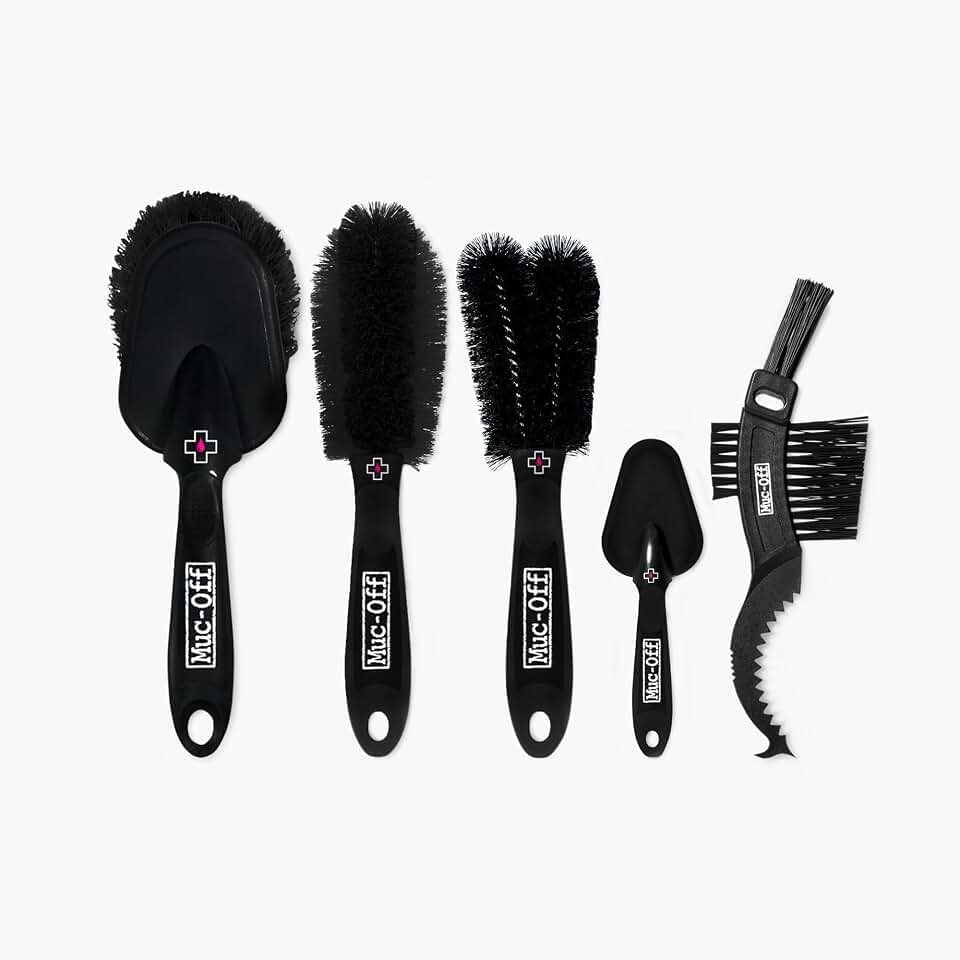 Muc-Off 206 5 Piece Premium Brush Kit - Includes 5 Bike Cleaning Brushes With Durable Nylon Bristles And Ergonomic Rubberised Hand product image