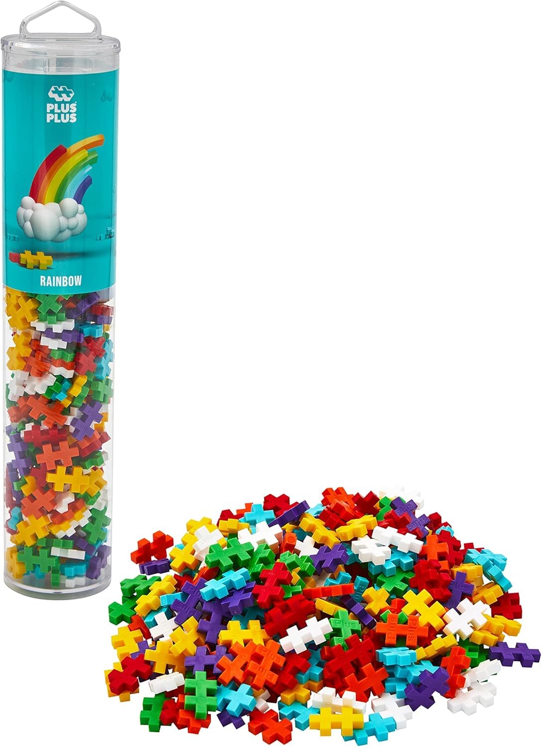 PLUS PLUS Building Blocks - 240 pc Kids Construction Toys, Creative Learning Resources and STEM Play for Home and Travel - Boys and Girls Toys Age 5 Plus - Basic 240 Pieces