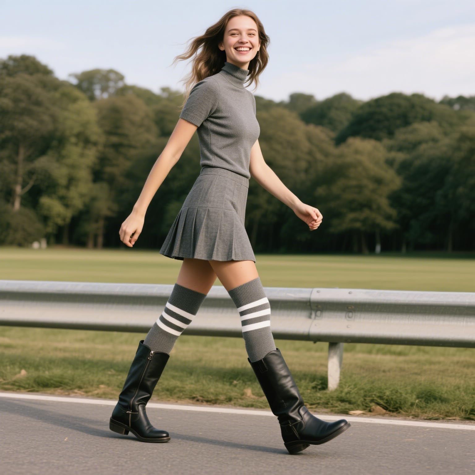 Zando Women's 6-Pack Cotton Thigh High Over Knee Socks - Striped Boot Socks & Leg Warmers for Daily, Sports, Cosplay: One Size E Colored Stripes*6