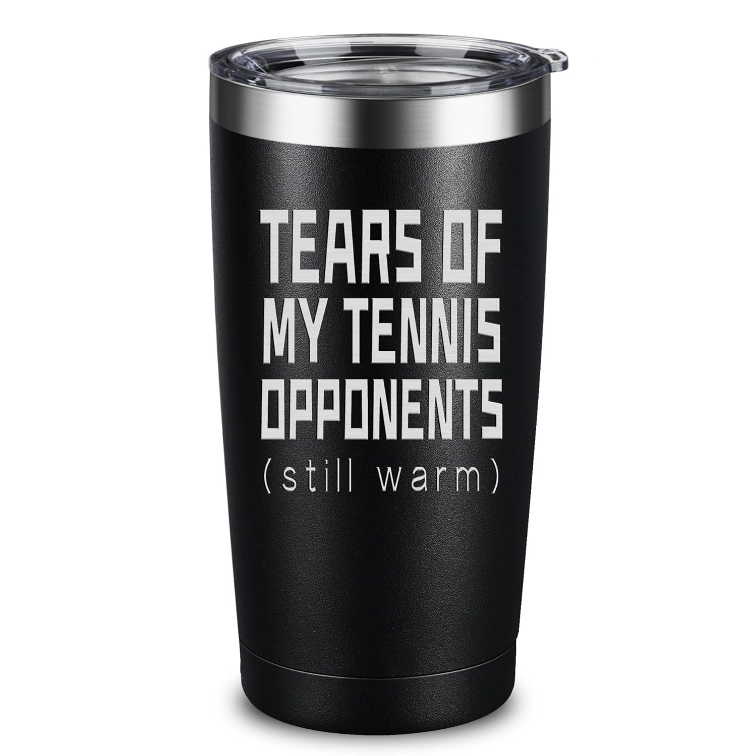 ARIABLE Tears of My Tennis Opponents Tumbler Sports Player Gifts Gifts for Tennis Lover Fan 20 Ounce Black