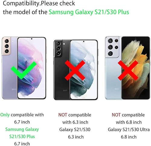 Miniatura 2 de Funda para Sumsung S21 Plus Galaxy S30 Plus, con carcasa combinada de vidrio templado y funda delgada Sumsung S21 Plus para hombre con soporte