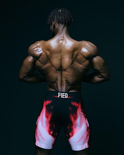 FIED ファイド　メンズフィジーク水着 赤 Amazon.co.jp: [FIED] ファイド IFBB 16インチ メンズフィジーク
