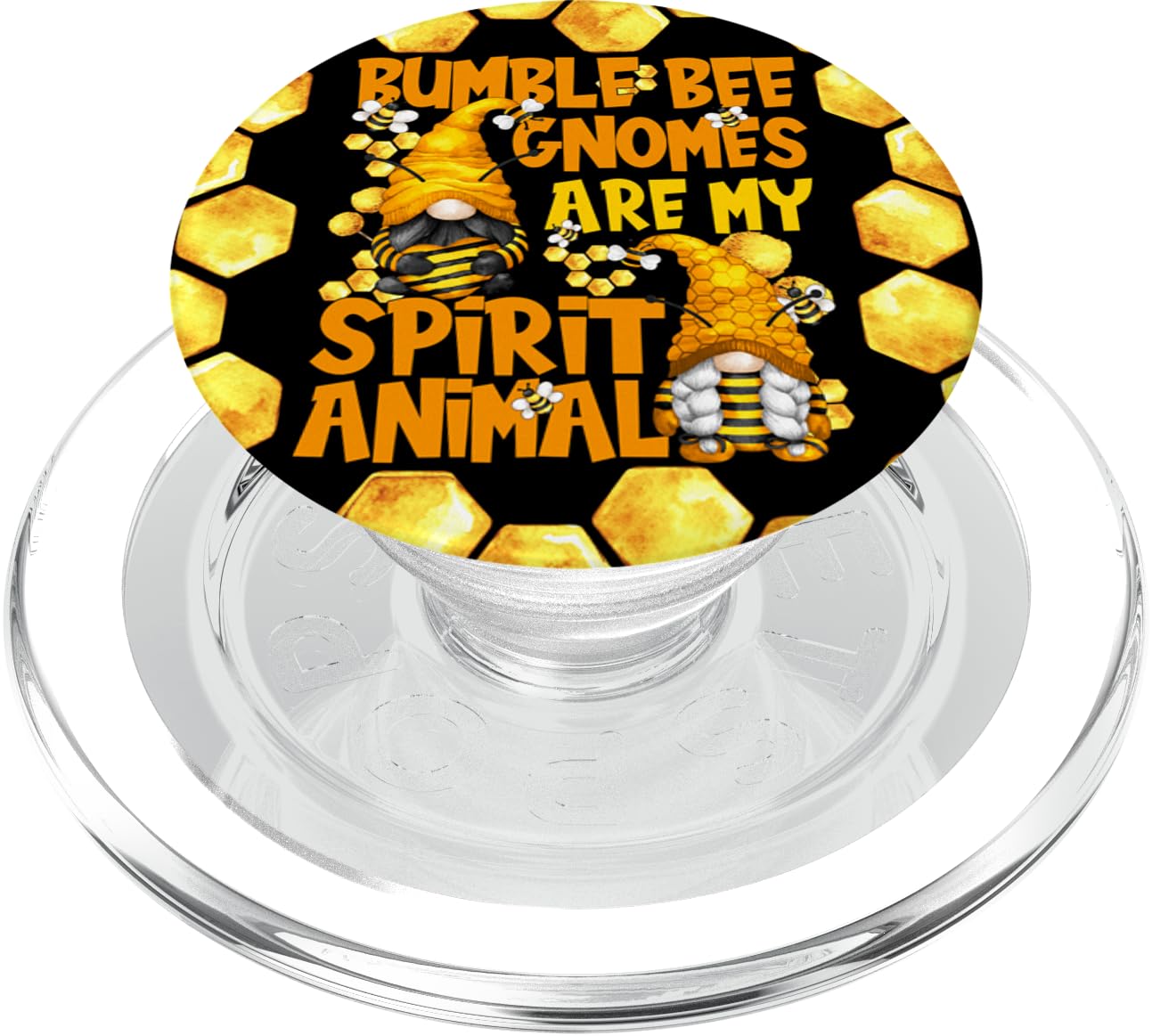 Bumble Bee Quote For Beekeeper With Funny Bee Gnomes PopSockets PopGrip for MagSafe