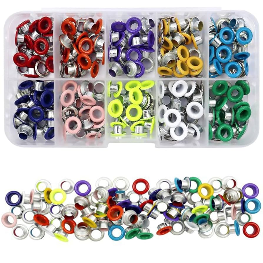 Amazon.co.jp: レザークラフト カシメセット 10種色200組 穴径