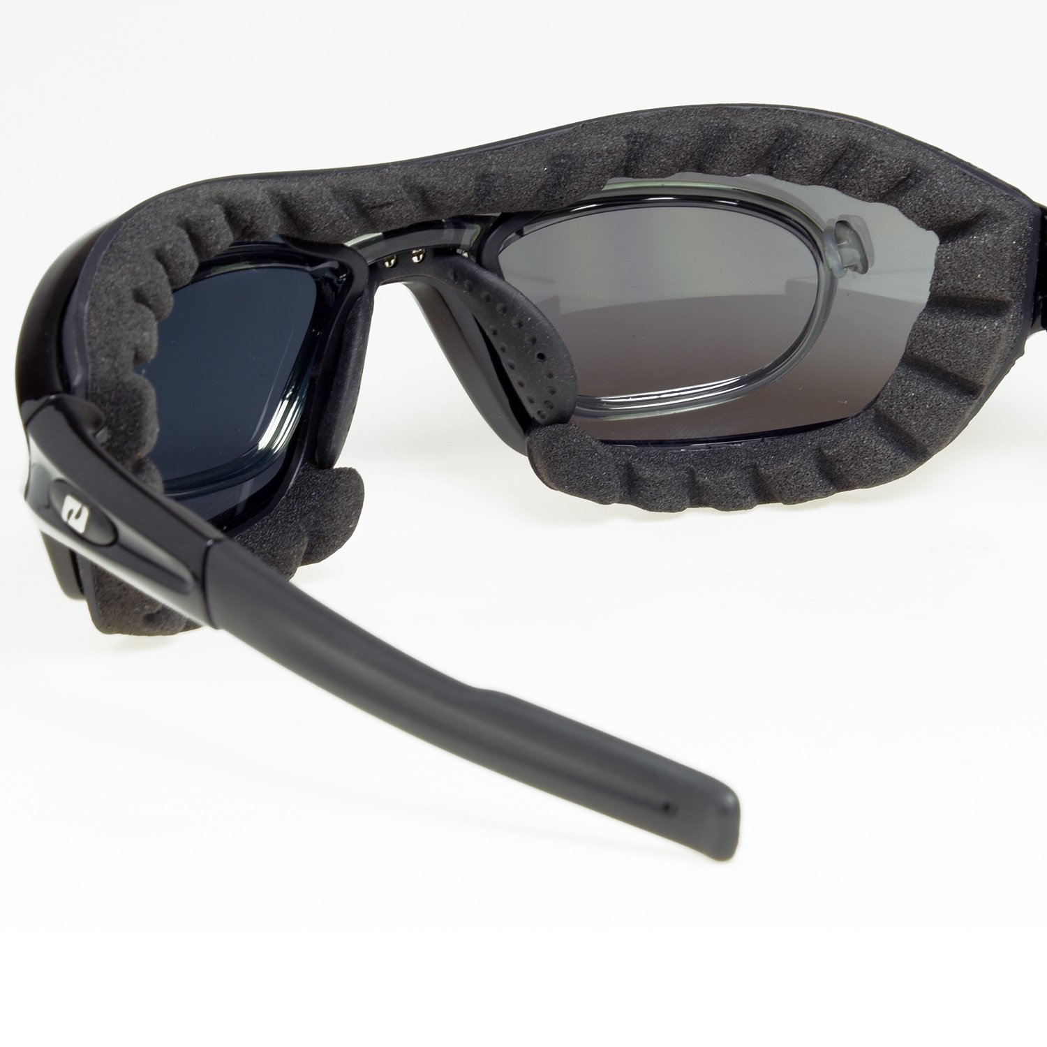 Daisan® - Occhiali da motociclista di alta qualità | occhiali da moto per chi indossa occhiali | anti-appannamento antivento | lenti trasparenti per notte e arancioni a contrasto | stanghette, nastro, sistema di visione