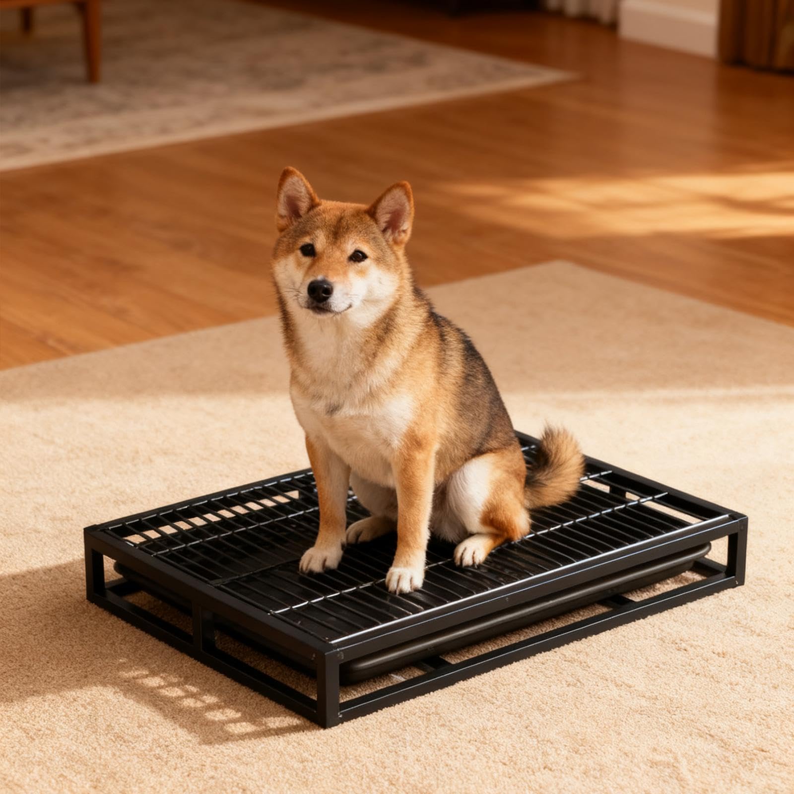 Bandeja Sanitaria para Perros, Orinal para Mascotas, a Prueba de Fugas, Cómodo, Higiénico, Ideal para El Hogar.