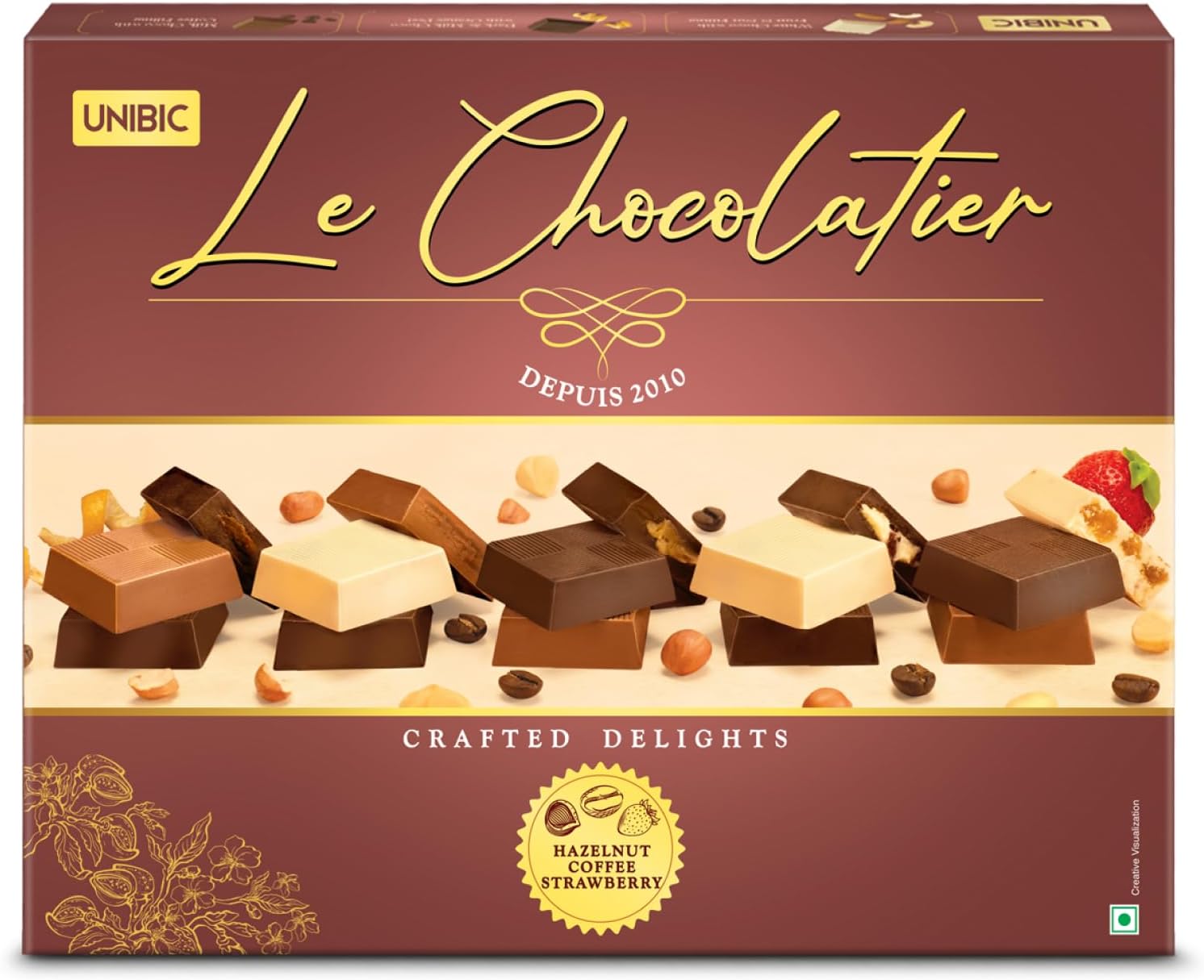 Unibic Le Chocolatier|Assorted Chocolates|Chocolate Gift Pack,168 Gram