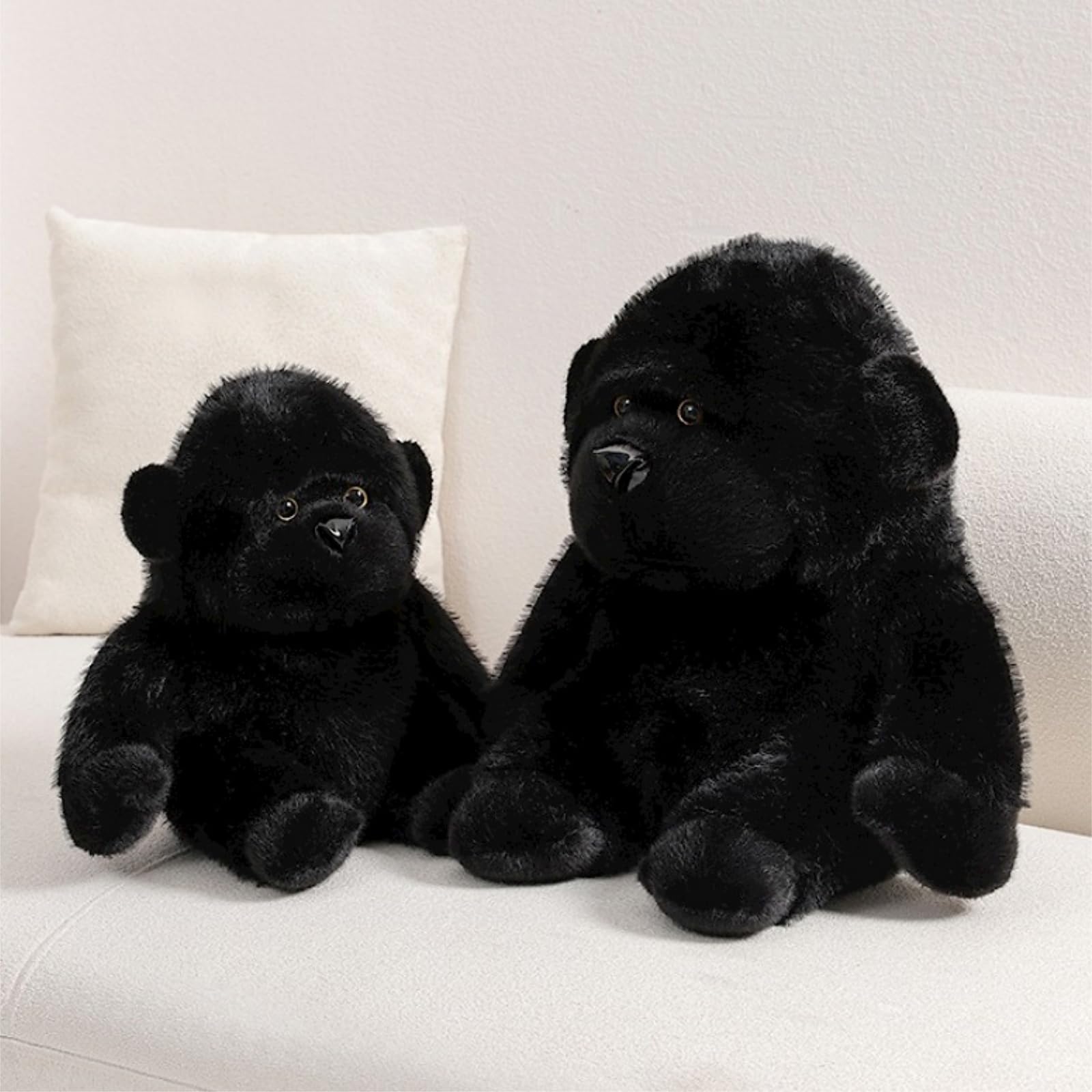 OUKEYI 12 inches Black Gorilla Stuffed Animals, Gorilla Apes Plush Toys for Boy Girl Kids - Image 3