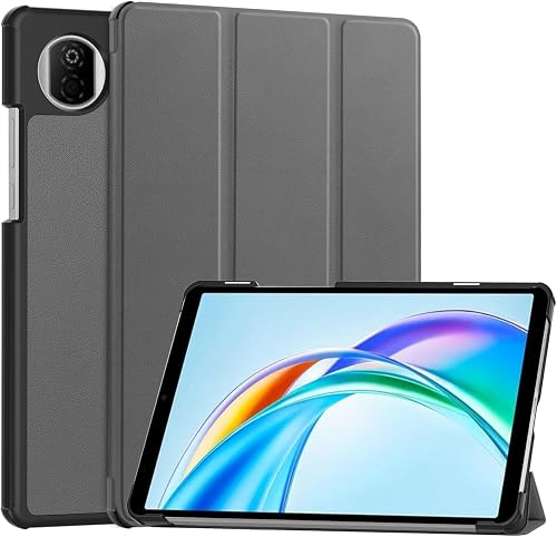 SUPERB. Leather Tri-Fold Case for Honor Pad X7 (Grey)