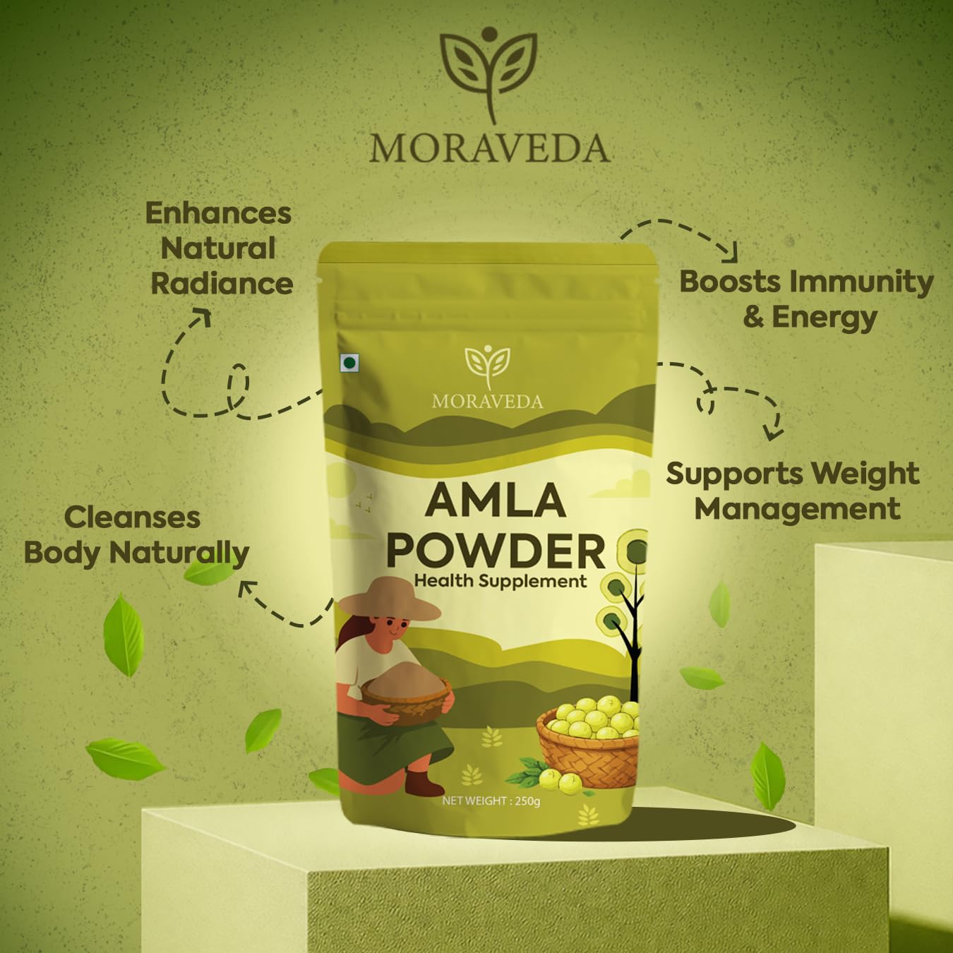 Indian Gooseberry Powder | Pure Amla Fruit Powder | Naturally Rich in Vitamin C & Antioxidants | No Artificial Additives | Premium Herbal Superfood (250gm) — Amazon image 4