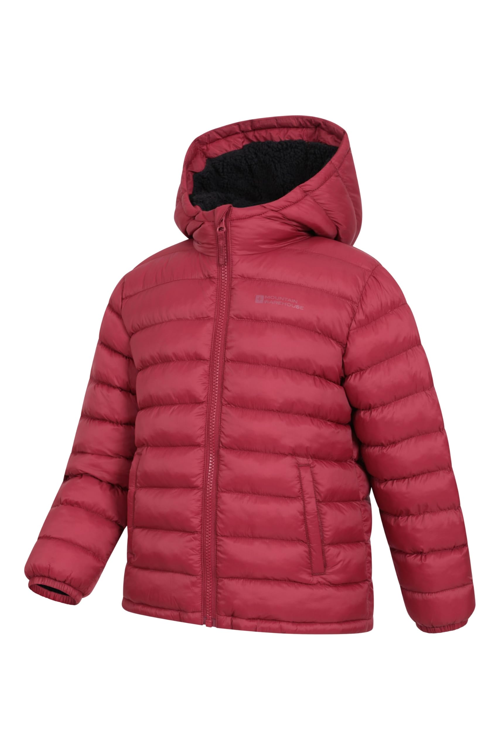 Mountain Warehouse Seasons Doudoune synthétique doublée de Fourrure pour Enfant - Manteau léger, Chaud et résistant à l'eau - pour l'automne, l'hiver, l'école