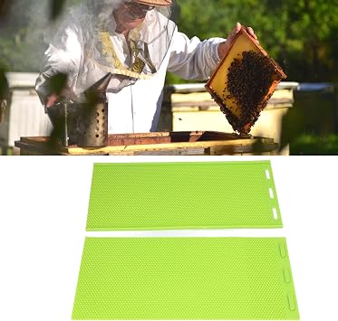 Alvinlite Beeswax Sheet Mold Silicone Beeswax Foundation Press Mold 2Pcs 5.4mm Beekeeping Accessories for Beekeeper