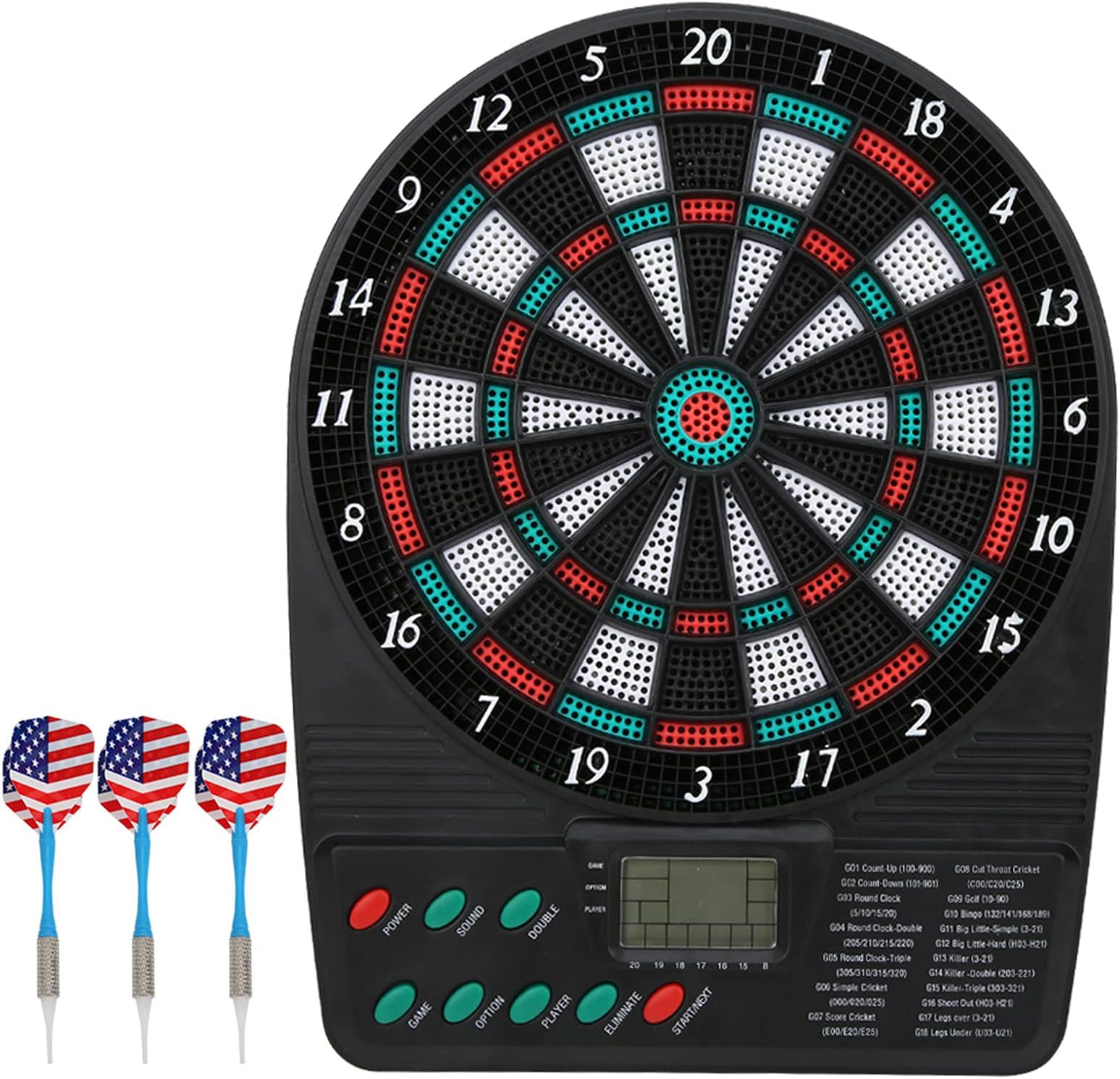 Samll Electronic Board Sets Safety Electronic Dartboard Game with 3 Soft Tip Darts for Kids and Adults, Party, Office and Family Leisure Target Entertainment Automatic Scoring, 10.2x8in
