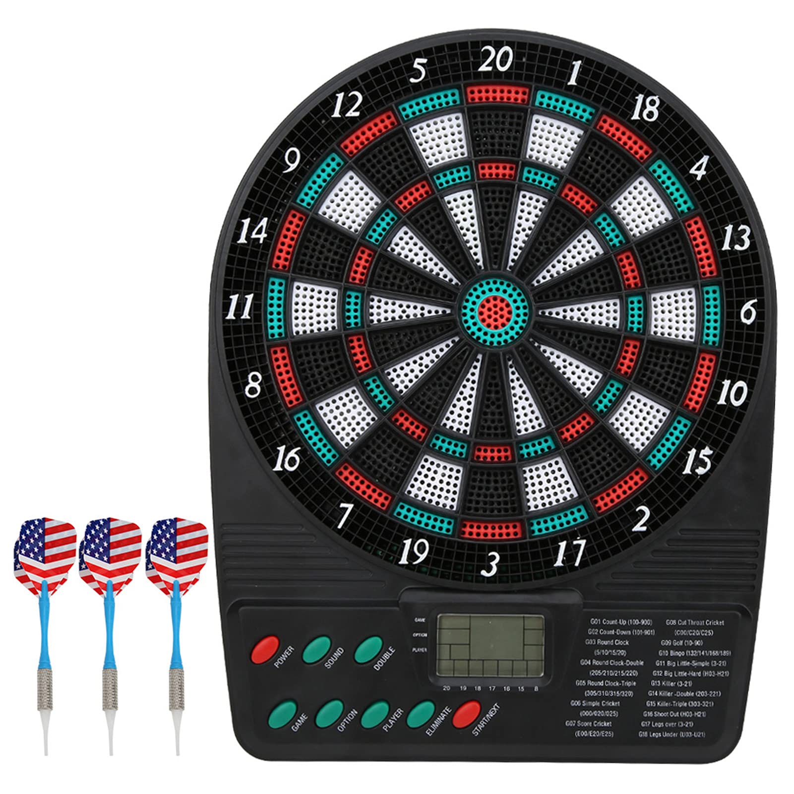 Samll Electronic Board Sets Safety Electronic Dartboard Game with 3 Soft Tip Darts for Kids and Adults, Party, Office and Family Leisure Target Entertainment Automatic Scoring, 10.2x8in