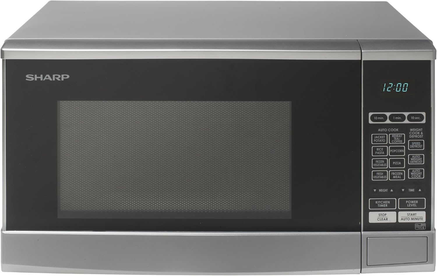Sharp R270SLM Touch Control 20L Silver Freestanding Microwave, 1500 W