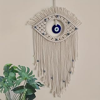 Boho Style Handmading Wall Decor With Evil Eye Dream Catcher