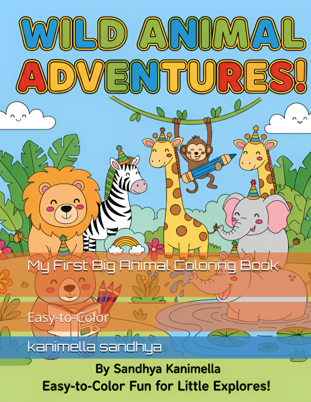 My First Big Animal Coloring Book: Easy-to-Color