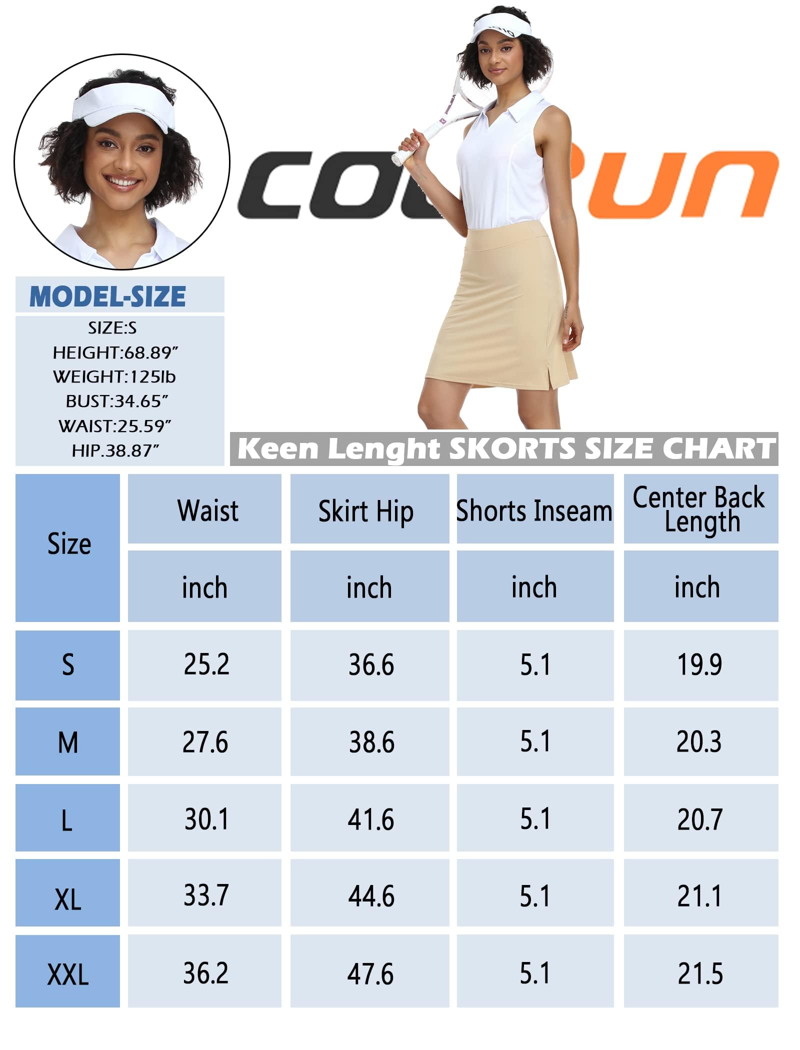 COOrun Falda pantalón de Tenis para Mujer Falda pantalón para Correr Golf con Pantalones Interiores Falda de Tenis con Bolsillo Falda Deportiva de Cintura Alta para Fitness Entrenamiento Correr
