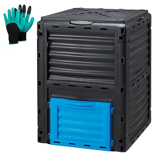Garden Compost Bin 80 Gallon (300L) Large, Outdoor Composter from