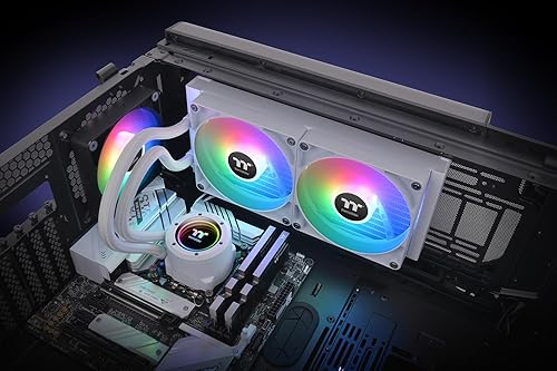 Miniatura 53 de Thermaltake TH120 ARGB Sync V2 - Enfriador líquido de CPU/Enfriamiento líquido ALO/ventilador 4.724 in*1/PWM 500 ~ 2000 RPM/Mirror Waterblock/MB