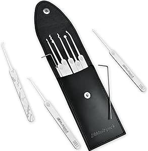 Dietrich-Set - Multipick Elite 11 - Feinstes Lockpicking Set 11-teilig aus hochwertigstem Federstahl für professionelle Lockpicker - Made in Germany