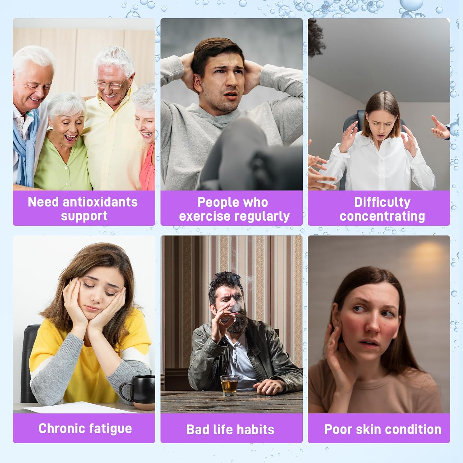 Hydrogen Water Tablets, 8 PPM Hydrogen Tablets for Drinking Water with Magnesium Glycinate Base, H2 Molecular Hydrogen Rich in Antioxidants, Cognitive & Athletic Performance, Energy (90 Counts)