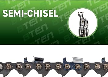 Amazon.com: 8TEN Chainsaw Chain 20 inch Bar .050 Gauge .325 Pitch