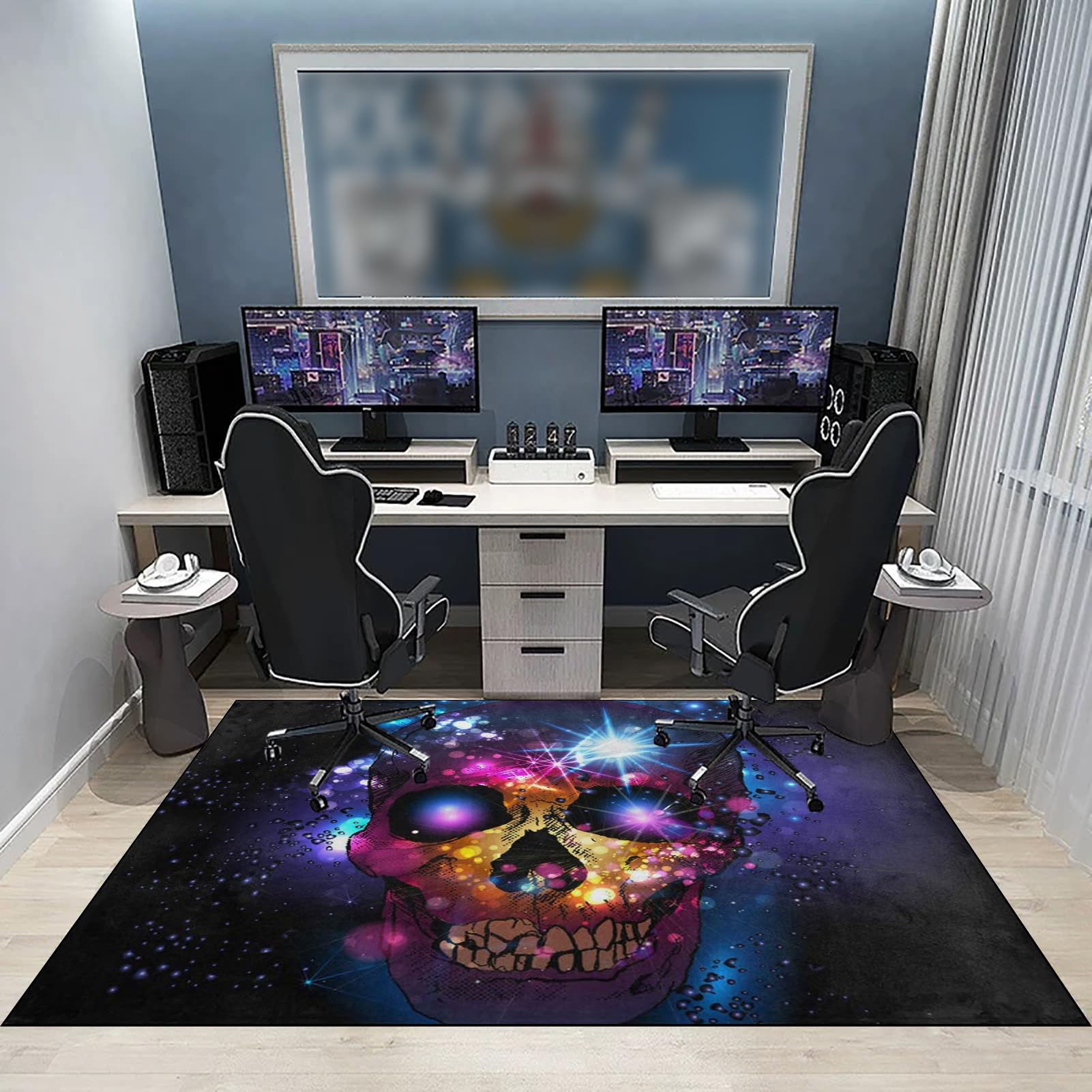 Tappeto Salvapavimento Antiscivolo Tappeto per Sedia Ufficio Gaming 90 x 140 cm Tappetino per Pavimenti Tappetini per Sedia da Ufficio Tappetino Pavimenti per Parquet Gaming Tappeto Sedia