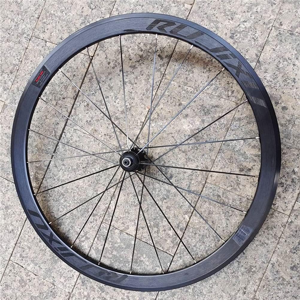 Juego de ruedas para bicicleta de carretera 700C con llantas de doble pared, buje de carbono para cassette, freno V-Brake, 8-9-10-11 velocidades, 2 velocidades delanteras, 5 velocidades traseras (rue