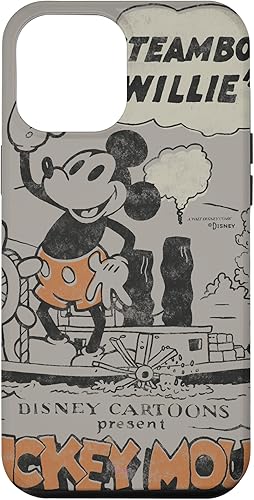 Miniatura 67 de Funda para iPhone 11 Pro Max Disney 100 Mickey Mouse Steamboat Willie Sound Cartoon D100