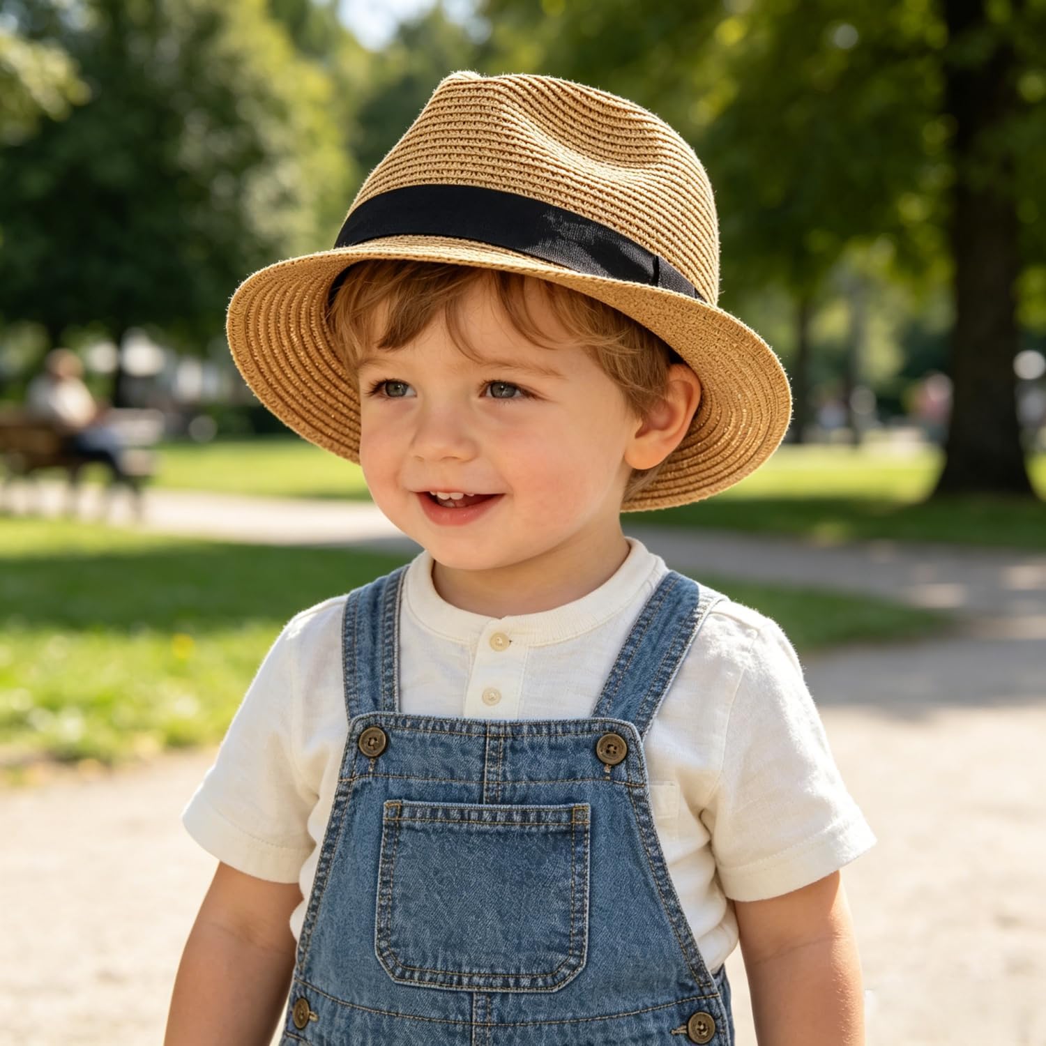 Boys Girls Western Cowboy Hat Kids Summer Sun Straw Fedora Hat Mexican Cowgirl Newsboy Sunblock Wide Brim Top Cap