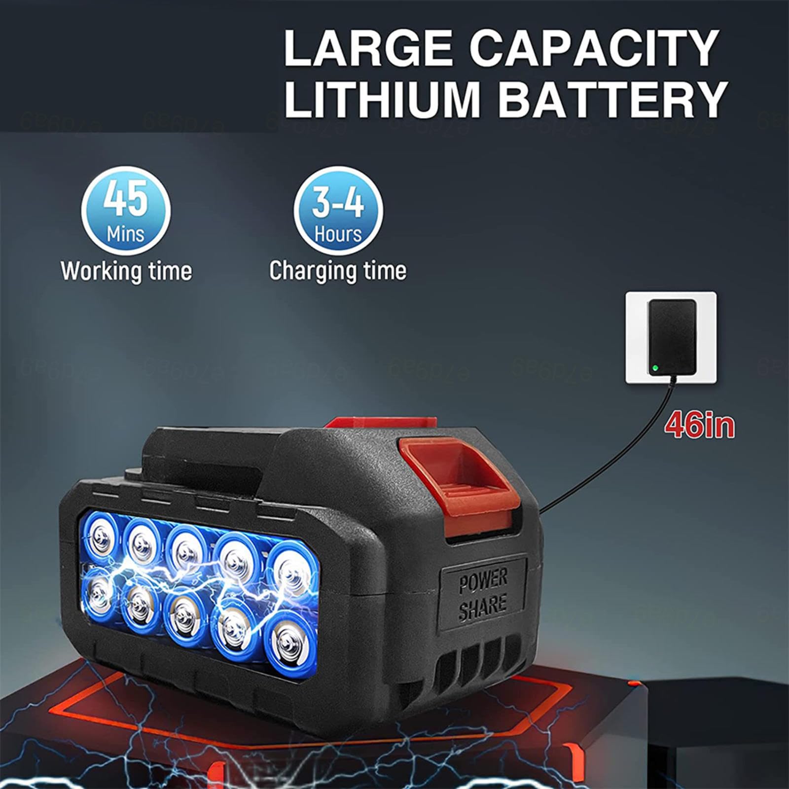 Hidrolimpiadora A BateríA, Potencia 600w, Dos BateríAs 24v1500mah Lanza Hidrolimpiadora, Fuerte PresióN De Agua Pistola De Limpieza, Conozca Una Variedad De Limpieza