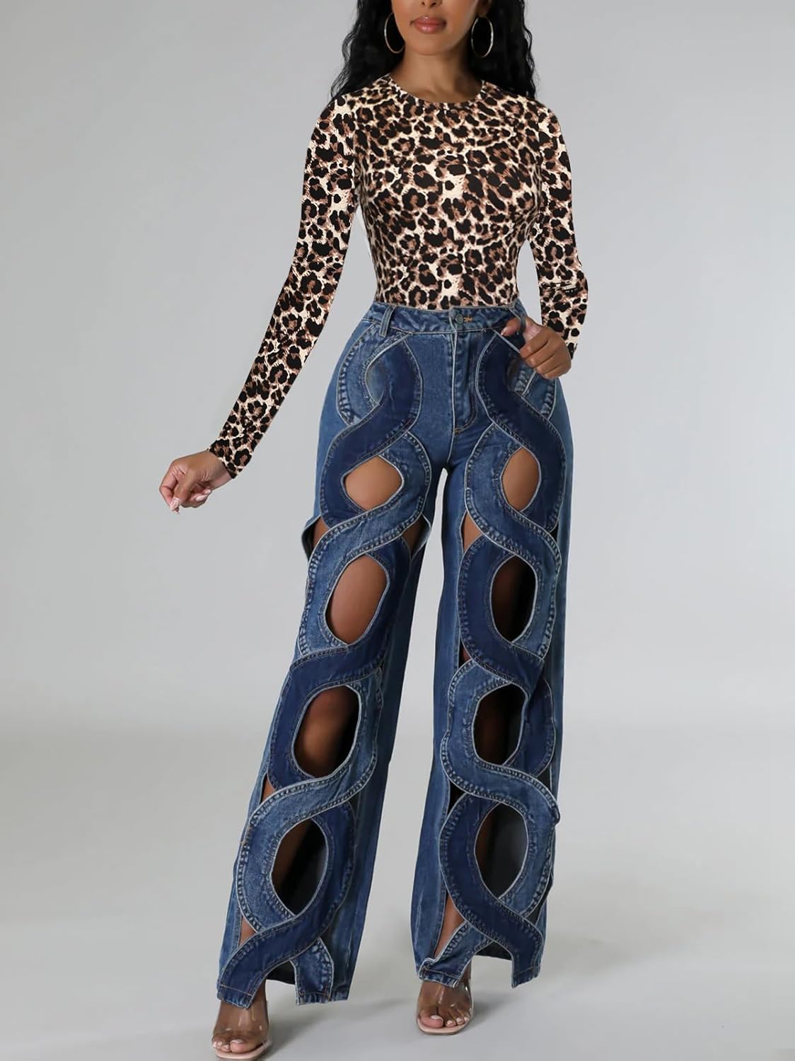 Women's Long Sleeve Basic Tops - Crew Neck Casual Going Out Y2K Fall Top Fitted T Shirt Clothes - Image 3