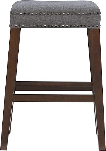 Miniatura 27 de Taburete de mostrador sin espalda con estampado de vaca marrón Harlow Linon Estampado de vaca café.,negro, (Black Cow Print),Gris