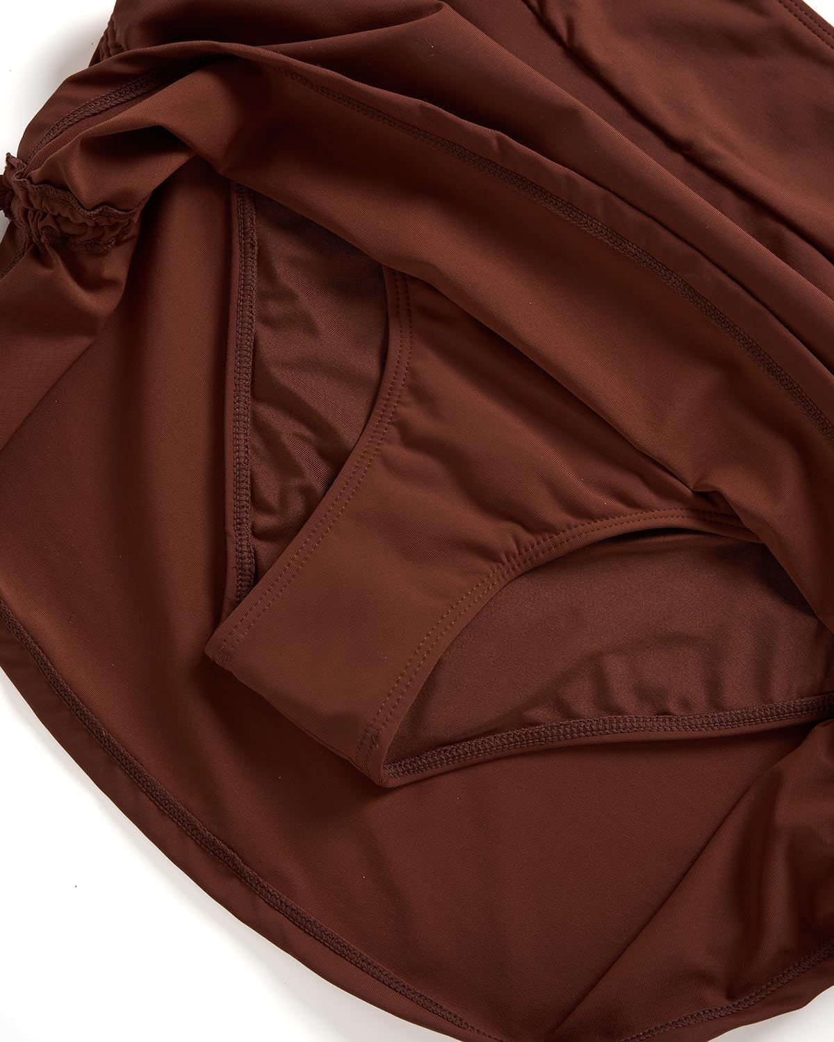 Womens High Waisted Swim Skirt - Drawstring Bathing Suit Skirt Tummy Control Swimsuit Bottoms with Built-in Panty 2025 - Image 6